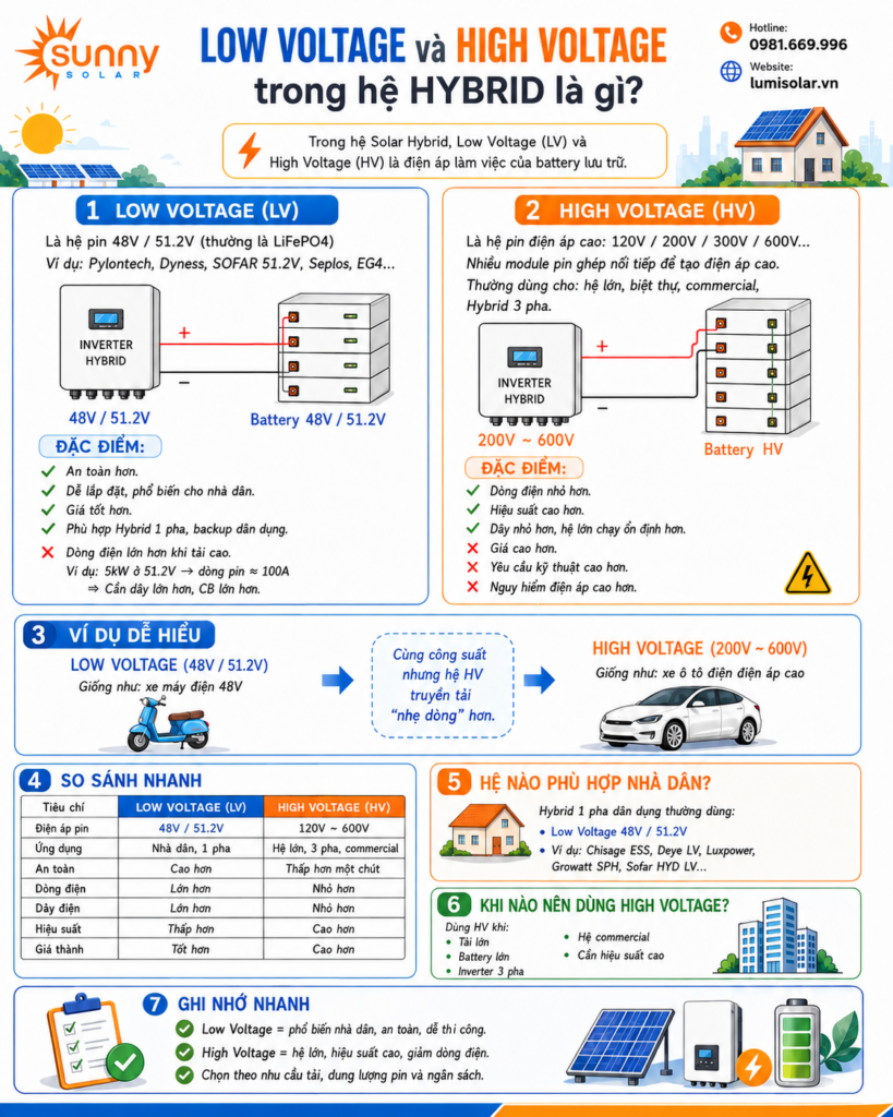 Phân Biệt Pin Low Voltage Và High Voltage Trong Hệ Hybrid