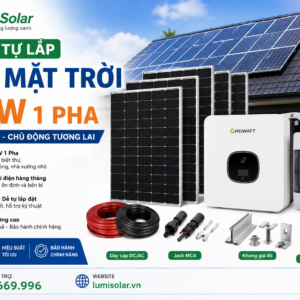 Combo Tự Lắp Điện Mặt Trời 10kW 1 Pha