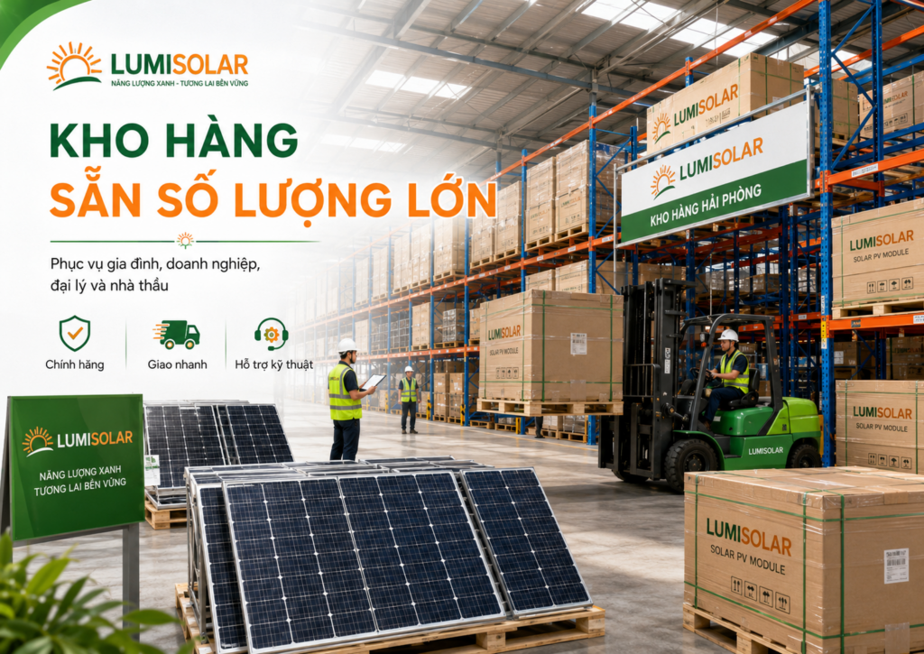LumiSolar phân phối tấm pin mặt trời chính hãng tại Hải Phòng