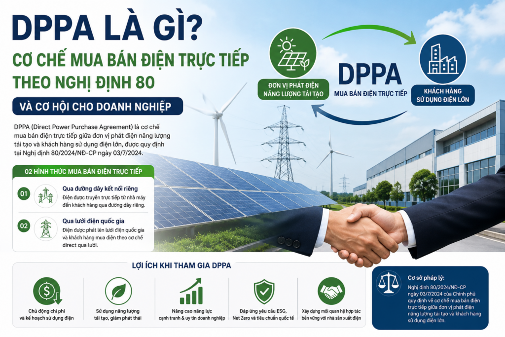 DPPA Là Gì? Cơ Chế Mua Bán Điện Trực Tiếp Theo Nghị Định 80 Và Cơ Hội Cho Doanh Nghiệp