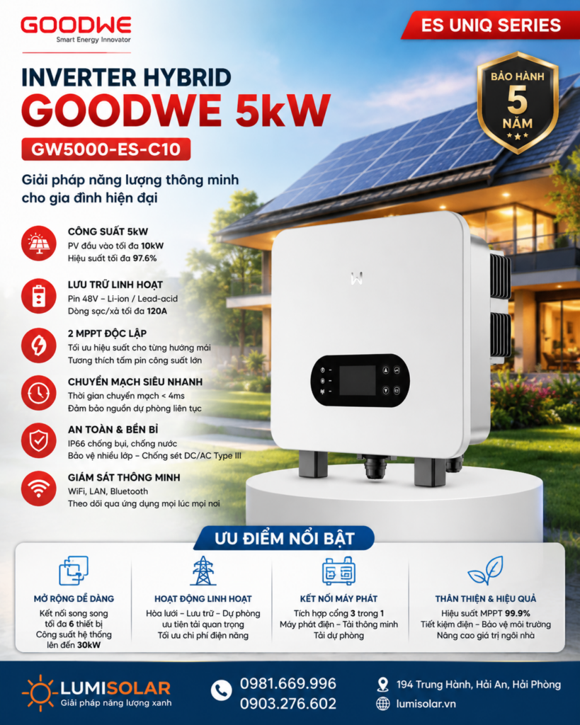 Inverter Hybrid GoodWe 5kW GW5000-ES-C10