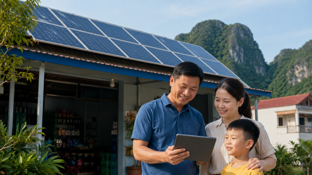 Lắp điện mặt trời áp mái tại Quảng Ninh cho gia đình và doanh nghiệp
