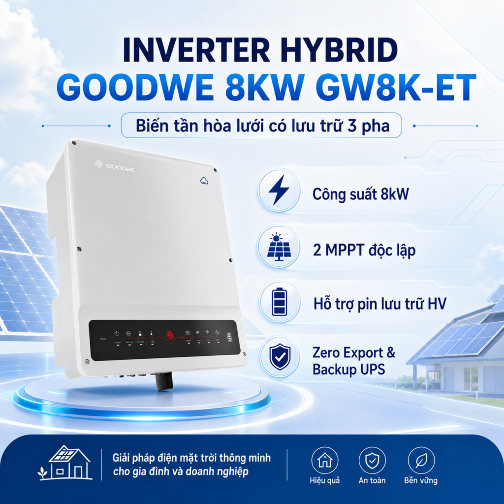 Inverter Hybrid GoodWe 8kW GW8K-ET 3 Pha