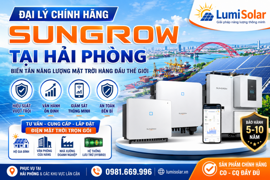Đại lý biến tần Sungrow tại Hải Phòng – Lựa chọn uy tín cho hệ thống điện mặt trời