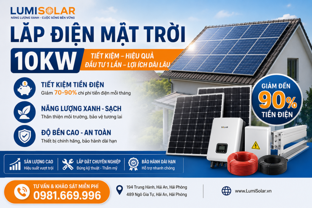 Chi Phí Lắp Điện Mặt Trời 10kW Viettel Bao Nhiêu