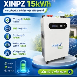 Pin Lưu Trữ Xinpz 51.2V300Ah 15.36kWh