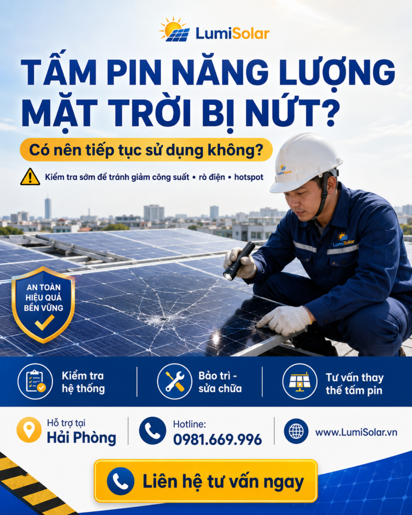 Tấm Pin Năng Lượng Mặt Trời Bị Nứt Có Dùng Tiếp Được Không