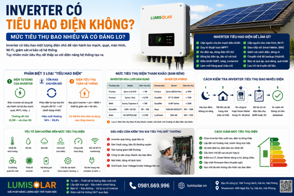 Inverter Có Tiêu Hao Điện Không