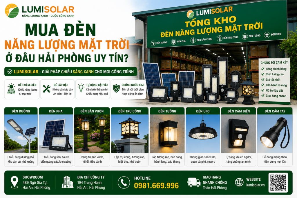 Mua Đèn Năng Lượng Mặt Trời Ở Đâu Hải Phòng Uy Tín?