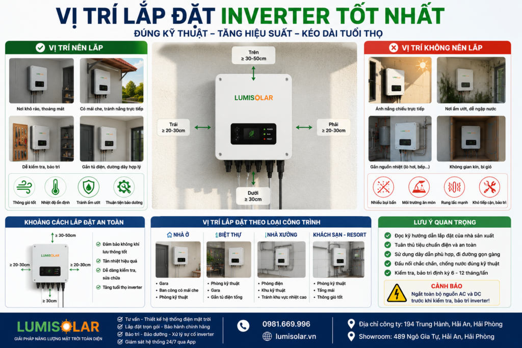 Vị Trí Lắp Đặt Inverter Tốt Nhất
